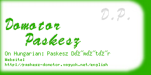 domotor paskesz business card